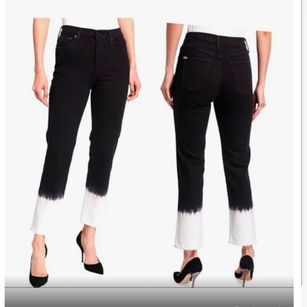 Alice and Olivia High Rise Straight Ombré jeans NWT